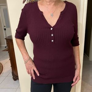 INC large Maroon top